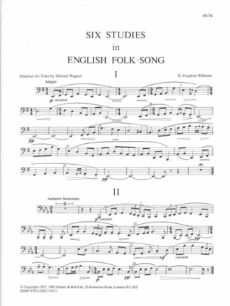 6 Studies in English Folk-Song for tuba