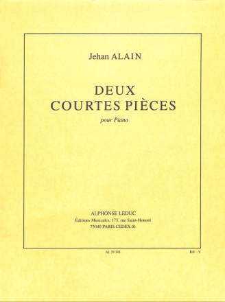 2 COURTES PIECES  pour piano