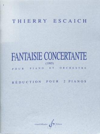 FANTAISIE CONCERTANTE POUR PIANO ET ORCHESTRE POUR 2 PIANOS