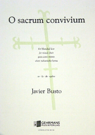 O sacrum convivium for mixed chorus a cappella score