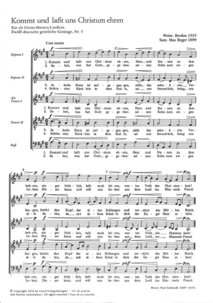 4 Weihnachtslieder f�r gem Chor a cappella Partitur