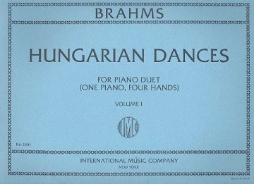 Ungarische T�nze Band 1 (Nr.1-10) f�r Klavier zu 4 H�nden Spielpartitur