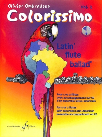 Colorissimo vol.2 (+CD) pour 1-2 flutes partition