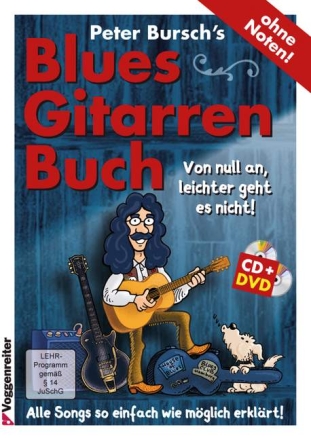 Peter Bursch's Blues-Gitarrenbuch (+CD/Online Videos) f�r Gitarre in Tabulatur ohne Noten