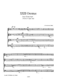 Oremus for mixed chorus a cappella score