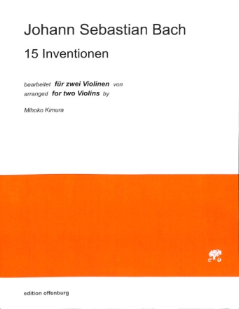 15 Inventionen f�r 2 Violinen Spielpartitur