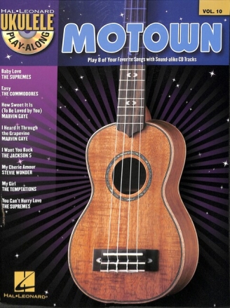 Motown (+CD): Ukulele Playalong vol.10 songbook melody line/lyrics/chords