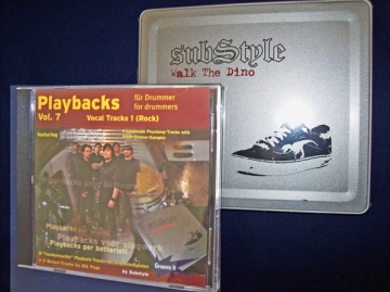 Playbacks for Drummer vol.7b 2 CD's (Vocal Tracks vol.1 (Rock) + Walk the Dino)