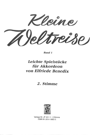 Kleine Weltreise Band 1 1- 2 Akkordeons Akkordeon 2