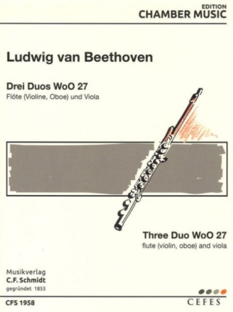 3 Duos f�r Fl�te (Violine, Oboe) und Viola Stimmen