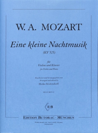 Eine kleine Nachtmusik KV525: f�r Violine und Klavier
