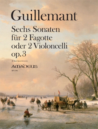 6 Sonaten op.3 f�r 2 Fagotte (Violoncelli) 2 Spielpartituren