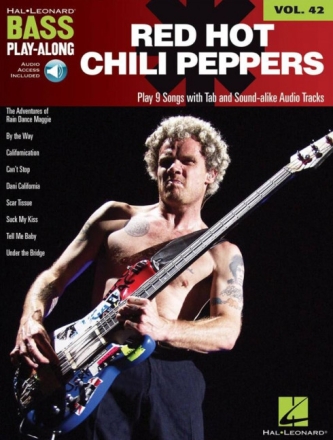 Red Hot Chili Peppers (+CD): bass playalong vol.42 Songbook vocal/bass/tab
