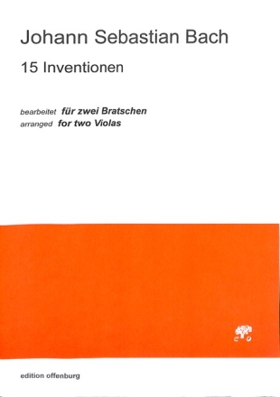 15 Inventionen f�r 2 Violen Spielpartitur