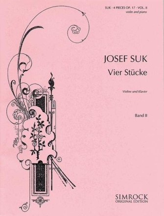 4 St�cke op.17 Band 2 (Nr.3-4) f�r Violine und Klavier