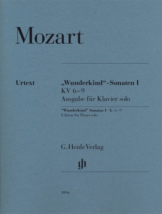 Wunderkind-Sonaten Band 1 (KV6-9) f�r Klavier solo