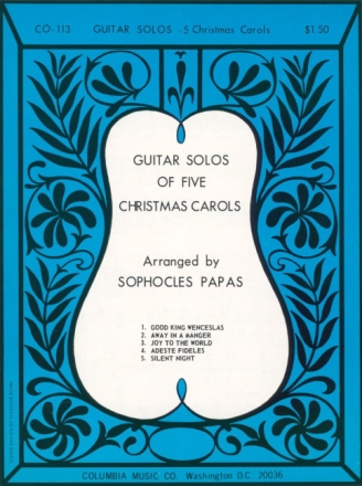 Guitar Solos of 5 Christmas Carols for guitar