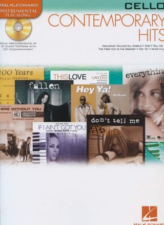 Contemporary Hits (+CD) for Cello Instrumental Play-Along