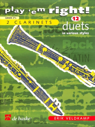 Play 'em right  for 2 clarinettes score