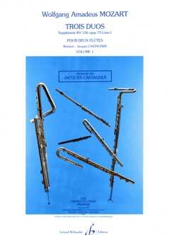 3 Duos Suppl�ment KV156 op.75 Vol.1 pour 2 flutes partition