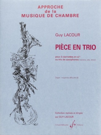 PIECE EN TRIO - 3 CLARINETTES EN SIB OU TRIO DE SAXOPHON 3 clarinettes