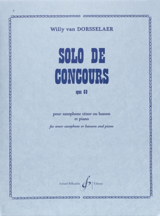 Solo de concours op.60 pour saxophone et piano