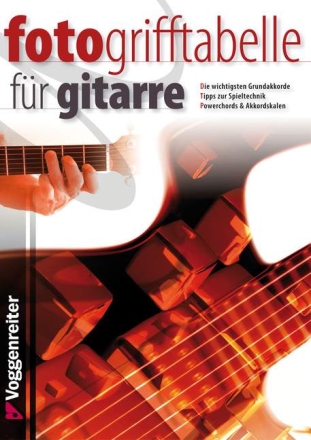 Fotogrifftabelle f�r Gitarre