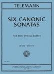 Six canonic Sonatas for 2 string basses 2 parts