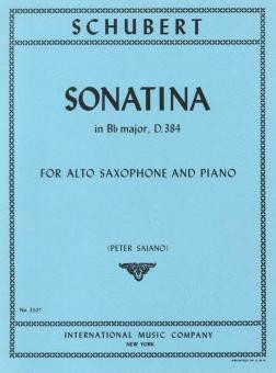 Sonatina B flat major f�r Altsaxophon und Klavier