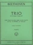 Trio d major op.87 for 2 flutes and alto flute (or clarinet, or viola) parts