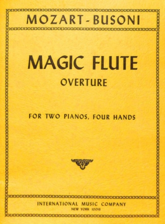 Overture Dal Flauto Magico KV620 for 2 pianos, 4 hands