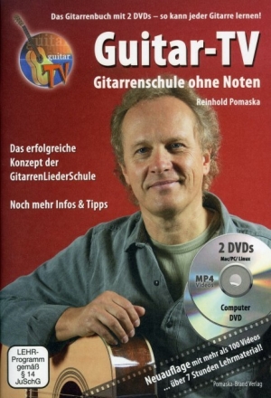 Guitar-TV - Gitarrenschule ohne Noten (+ 2 DVD's) f�r Gitarre Neuausgabe 2012