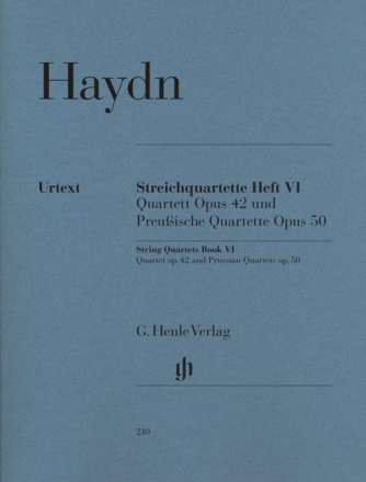 Streichquartette Band 6 op.42 und op.50  Stimmen