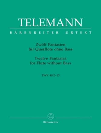 12 Fantasien TWV40:2-13 f�r Fl�te ohne Bass
