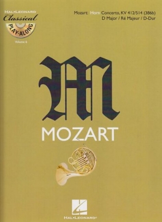 Konzert D-Dur KV412/514 f�r Horn und Orchester f�r Horn (+CD)