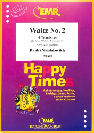 Waltz no.2 for 4 trombones score and parts