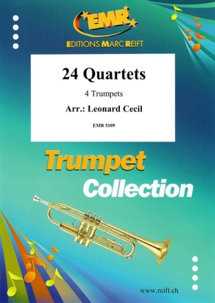 CECIL, Leonard (Arr.)  24 Quartette 4 TROMPETEN