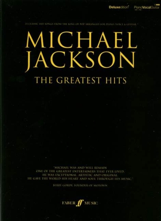 Michael Jackson: The greatest Hits songbook piano/vocal/guitar deluxe edition