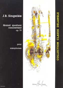 Grand quatuor concertant op.79 pour 4 saxophones (SATBar) partition et parties