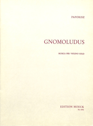 Yoram Paporisz GNOMOLUDUS 1979  Spielpartitur