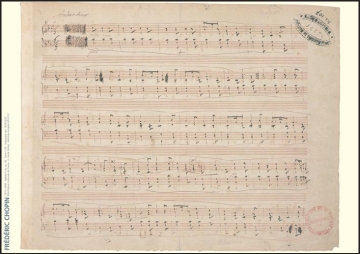 Poster Ballade F-Dur op.38 Takte 1-29 (Faksimile) 60x84 cm