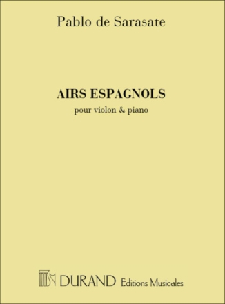 Sarasate  Airs Espagnols Vl-Piano Violin and Piano