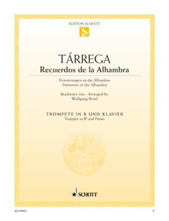 Erinnerungen an die Alhambra f�r Trompete (in B) und Klavier