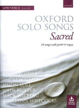 Oxford Solo Songs Sacred (+Online Audio) for low voice and piano (organ)