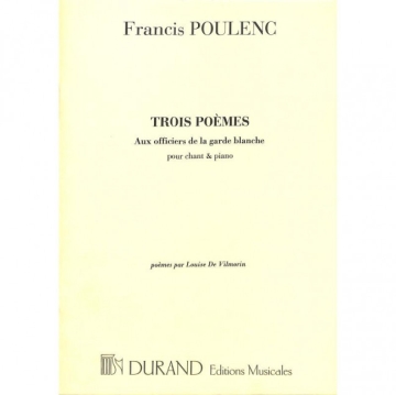 F. Poulenc Aux Officiers... Cht-Piano Vocal and Piano