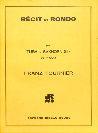 Tournier  Recit & Rondo Tuba-Piano Trombone or Tuba