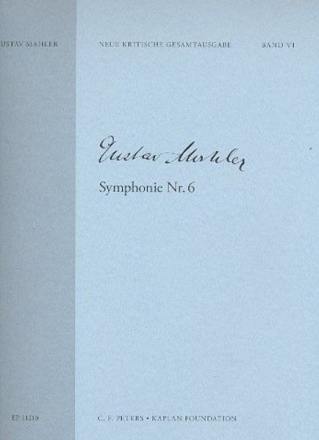 Sinfonie Nr.6 in vier S�tzen f�r gro�es Orchester Partitur