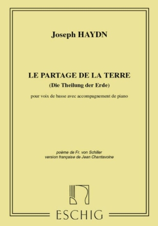 J. Haydn Le Partage De La Terre Pour Voix De Basse Canto (O Voce Recit) E Pianoforte