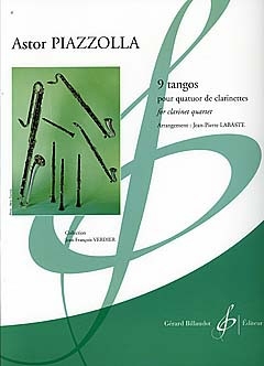 9 Tangos pour 3 clarinettes et clarinette basse partition et parties