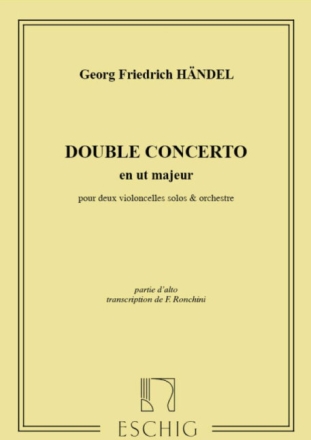 Haendel  Concerto 2 Vlc Alto Viola or 2 Viole and Piano